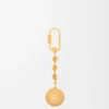Pebble keyring Vetiver/Gold Pebble keyring Vetiver/Gold