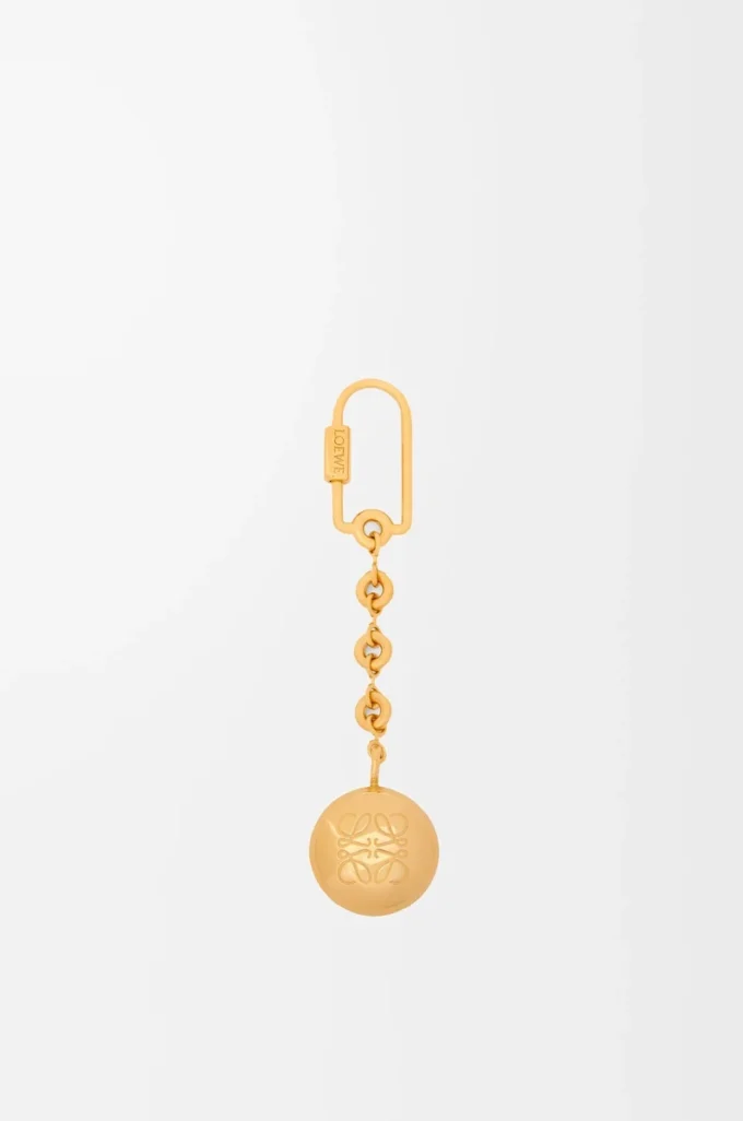 Pebble keyring Vetiver/Gold Pebble keyring Vetiver/Gold