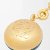 Pebble keyring Vetiver/Gold Pebble keyring Vetiver/Gold