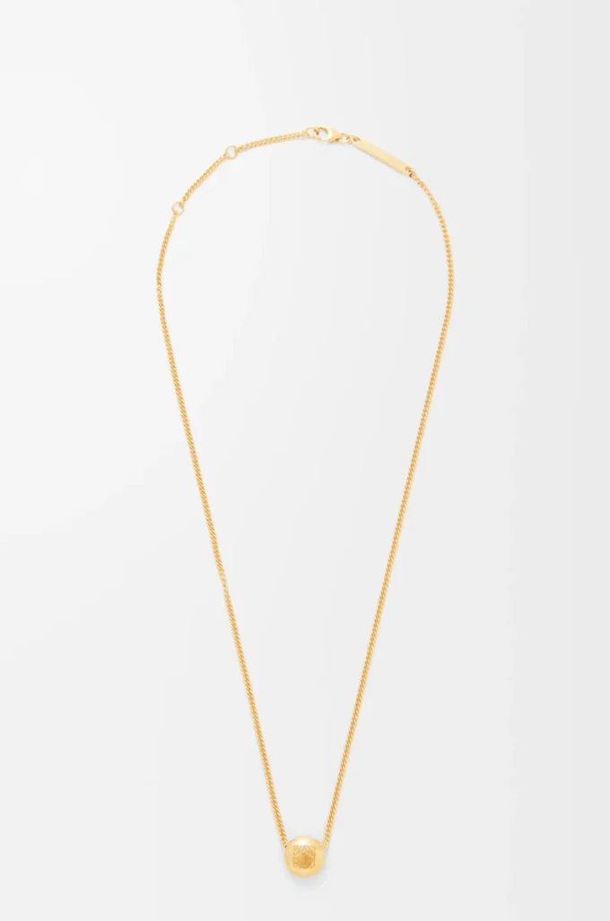 Pebble necklace in sterling silver Gold Pebble necklace in sterling silver Gold