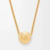 Pebble necklace in sterling silver Gold Pebble necklace in sterling silver Gold