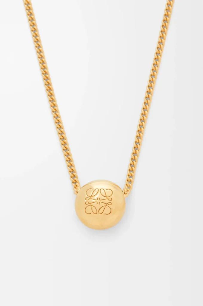 Pebble necklace in sterling silver Gold Pebble necklace in sterling silver Gold