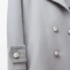 Pebble peacoat in wool Grey Pebble peacoat in wool Grey