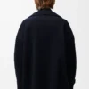Pebble peacoat in wool Midnight Blue Pebble peacoat in wool Midnight Blue