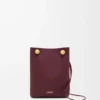 Pebble pouch in smooth calfskin Dark Burgundy Pebble pouch in smooth calfskin Dark Burgundy