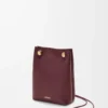 Pebble pouch in smooth calfskin Dark Burgundy Pebble pouch in smooth calfskin Dark Burgundy