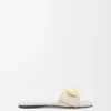 Pebble slide in soft calfskin Sea Salt Pebble slide in soft calfskin Sea Salt