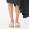 Pebble slide in soft calfskin Sea Salt Pebble slide in soft calfskin Sea Salt