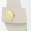Pebble slide in soft calfskin Sea Salt Pebble slide in soft calfskin Sea Salt