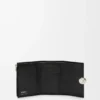 Pebble small vertical wallet in pebble grained calfskin Black Pebble small vertical wallet in pebble grained calfskin Black
