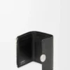 Pebble small vertical wallet in pebble grained calfskin Black Pebble small vertical wallet in pebble grained calfskin Black