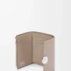 Pebble small vertical wallet in pebble grained calfskin Clay Pebble small vertical wallet in pebble grained calfskin Clay