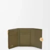 Pebble small vertical wallet in pebble grained calfskin Dark Khaki Pebble small vertical wallet in pebble grained calfskin Dark Khaki