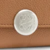 Pebble small vertical wallet in pebble grained calfskin Mocha Pebble small vertical wallet in pebble grained calfskin Mocha