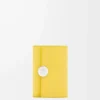 Pebble small vertical wallet in shiny nappa calfskin Baby Corn Pebble small vertical wallet in shiny nappa calfskin Baby Corn