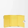 Pebble small vertical wallet in shiny nappa calfskin Baby Corn Pebble small vertical wallet in shiny nappa calfskin Baby Corn