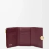 Pebble small vertical wallet in shiny nappa calfskin Burgundy Pebble small vertical wallet in shiny nappa calfskin Burgundy