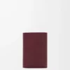 Pebble small vertical wallet in shiny nappa calfskin Burgundy Pebble small vertical wallet in shiny nappa calfskin Burgundy