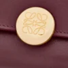 Pebble small vertical wallet in shiny nappa calfskin Burgundy Pebble small vertical wallet in shiny nappa calfskin Burgundy