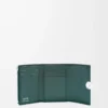 Pebble small vertical wallet in shiny nappa calfskin Deep Forest Pebble small vertical wallet in shiny nappa calfskin Deep Forest