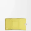Pebble small vertical wallet in shiny nappa calfskin Light Citrine Pebble small vertical wallet in shiny nappa calfskin Light Citrine
