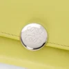 Pebble small vertical wallet in shiny nappa calfskin Light Citrine Pebble small vertical wallet in shiny nappa calfskin Light Citrine
