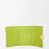 Pebble small vertical wallet in shiny nappa calfskin Meadow Green Pebble small vertical wallet in shiny nappa calfskin Meadow Green