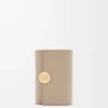 Pebble small vertical wallet in shiny nappa calfskin Sand Pebble small vertical wallet in shiny nappa calfskin Sand