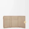 Pebble small vertical wallet in shiny nappa calfskin Sand Pebble small vertical wallet in shiny nappa calfskin Sand