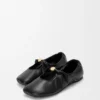 Pebble Soft ballerina in nappa lambskin Black Pebble Soft ballerina in nappa lambskin Black