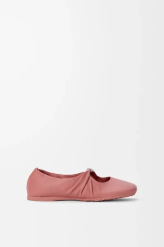 Pebble Soft ballerina in nappa lambskin Blush