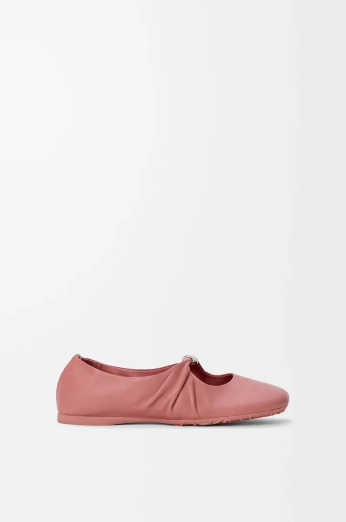 Pebble Soft ballerina in nappa lambskin Blush Pebble Soft ballerina in nappa lambskin Blush