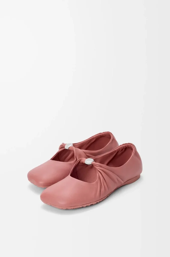 Pebble Soft ballerina in nappa lambskin Blush Pebble Soft ballerina in nappa lambskin Blush