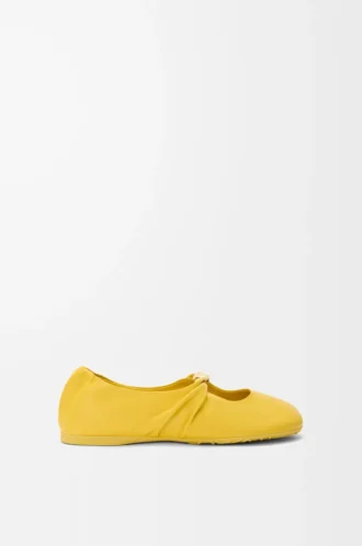 Pebble Soft ballerina in nappa lambskin Dandelion