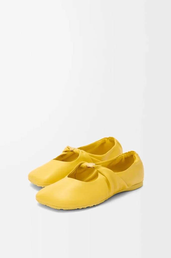 Pebble Soft ballerina in nappa lambskin Dandelion Pebble Soft ballerina in nappa lambskin Dandelion