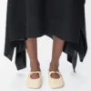 Pebble Soft ballerina in nappa lambskin Dough Pebble Soft ballerina in nappa lambskin Dough