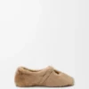 Pebble Soft ballerina in shearling Oak