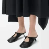 Pebble Soft mule in nappa lambskin Black Pebble Soft mule in nappa lambskin Black