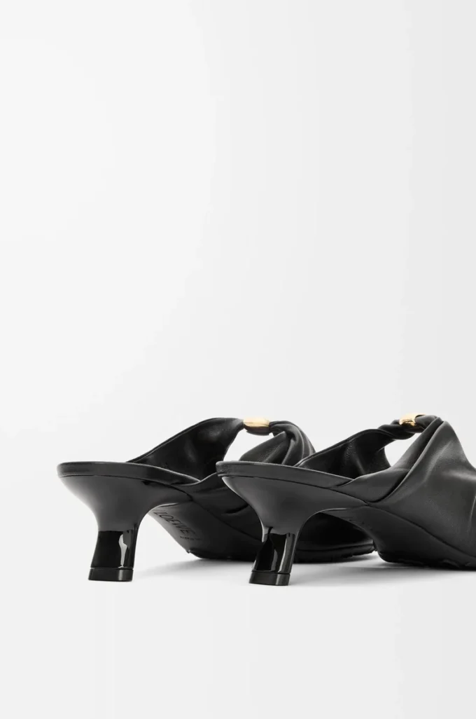 Pebble Soft mule in nappa lambskin Black Pebble Soft mule in nappa lambskin Black