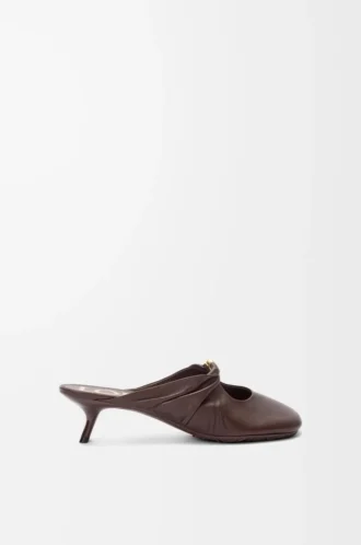 Pebble Soft mule in nappa lambskin Brownie Pebble Soft mule in nappa lambskin Brownie