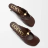 Pebble Soft mule in nappa lambskin Brownie Pebble Soft mule in nappa lambskin Brownie