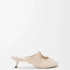 Pebble Soft mule in nappa lambskin Dough Pebble Soft mule in nappa lambskin Dough