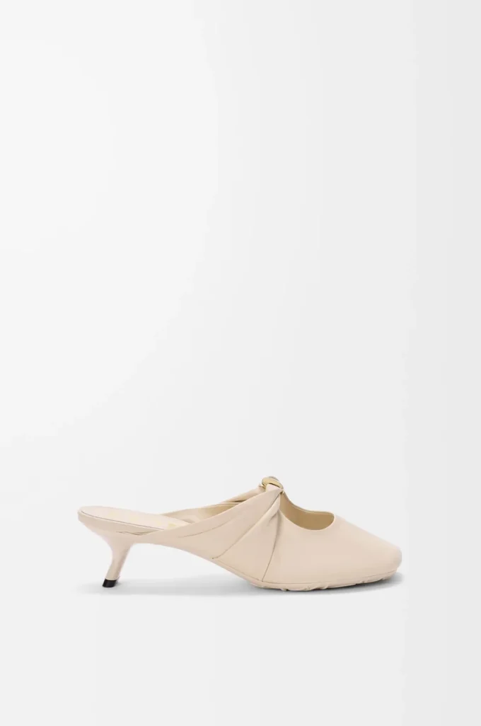 Pebble Soft mule in nappa lambskin Dough Pebble Soft mule in nappa lambskin Dough