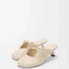 Pebble Soft mule in nappa lambskin Dough Pebble Soft mule in nappa lambskin Dough