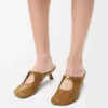 Pebble Soft mule in nappa lambskin Oak Pebble Soft mule in nappa lambskin Oak