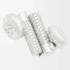 Pebble stud earrings in sterling silver and crystals Silver/White