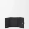 Pebble trifold wallet in pebble grain calfskin Black Pebble trifold wallet in pebble grain calfskin Black