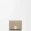 Pebble trifold wallet in pebble grain calfskin Clay Pebble trifold wallet in pebble grain calfskin Clay