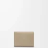 Pebble trifold wallet in pebble grain calfskin Clay Pebble trifold wallet in pebble grain calfskin Clay
