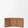 Pebble trifold wallet in pebble grain calfskin Mocha Pebble trifold wallet in pebble grain calfskin Mocha